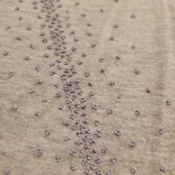 Lane Bryant Gray‎ Embellished Short Sleeve Round Neck Top - Picture 8 of 9